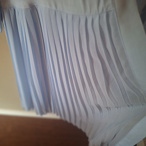 Powder Blue Bohemian Daydream Long Sheer Pleated Cardigan Kimono 18/20 - Picture 11 of 16